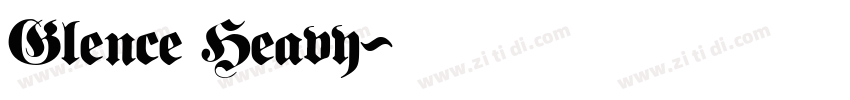 Glence Heavy字体转换